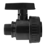 Wall Flange Kit 25mm MDPE + Large Plastic Valve & 25mm MDPE Straight