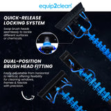 Aquaspray Venom 30ft Hybrid 50% Carbon, 50% Fiberglass Waterfed Window Cleaning Pole – 6 Sections