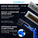 Aquaspray Venom 30ft Hybrid 70% Carbon, 30% Fiberglass Waterfed Window Cleaning Pole – 6 Sections