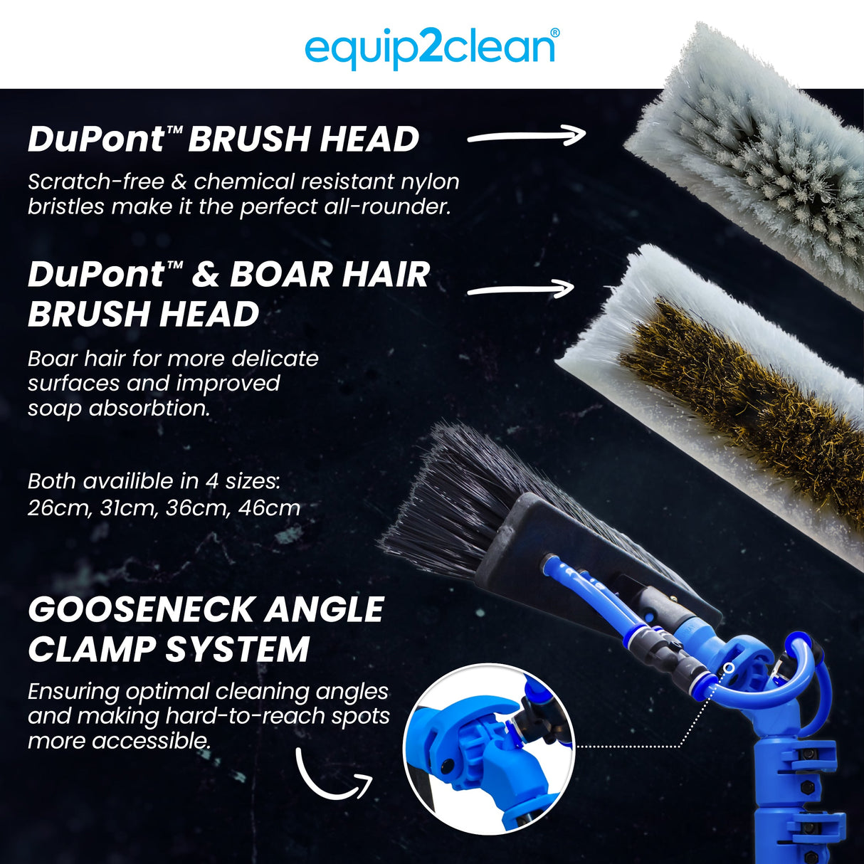 Aquaspray Venom 25ft Hybrid 70% Carbon, 30% Fiberglass Waterfed Window Cleaning Pole – 5 Sections