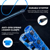 Aquaspray Venom 25ft Hybrid 70% Carbon, 30% Fiberglass Waterfed Window Cleaning Pole – 5 Sections