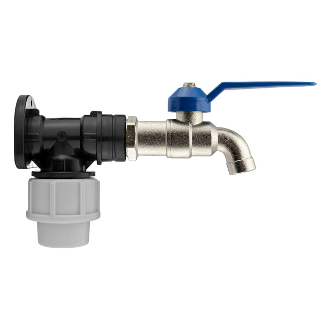 Wall Flange Kit 20mm MDPE - Simple Lever Tap 1/2"