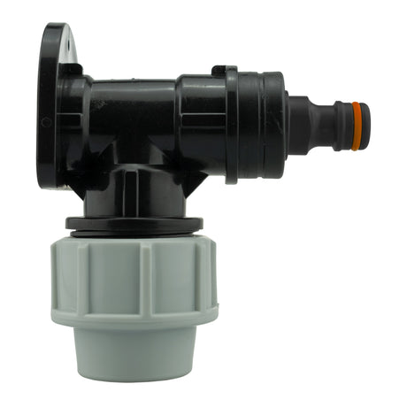 Wall Flange Kit 32mm MDPE + Quick Connector Male