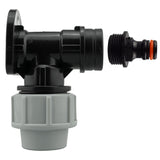 Wall Flange Kit 25mm MDPE + Quick Connector Male