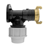 Wall Flange Kit 32mm MDPE + ¾” BSP Geka