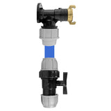 Wall Flange Kit 32mm MDPE + 32mm MDPE Valve + ¾” BSP Geka