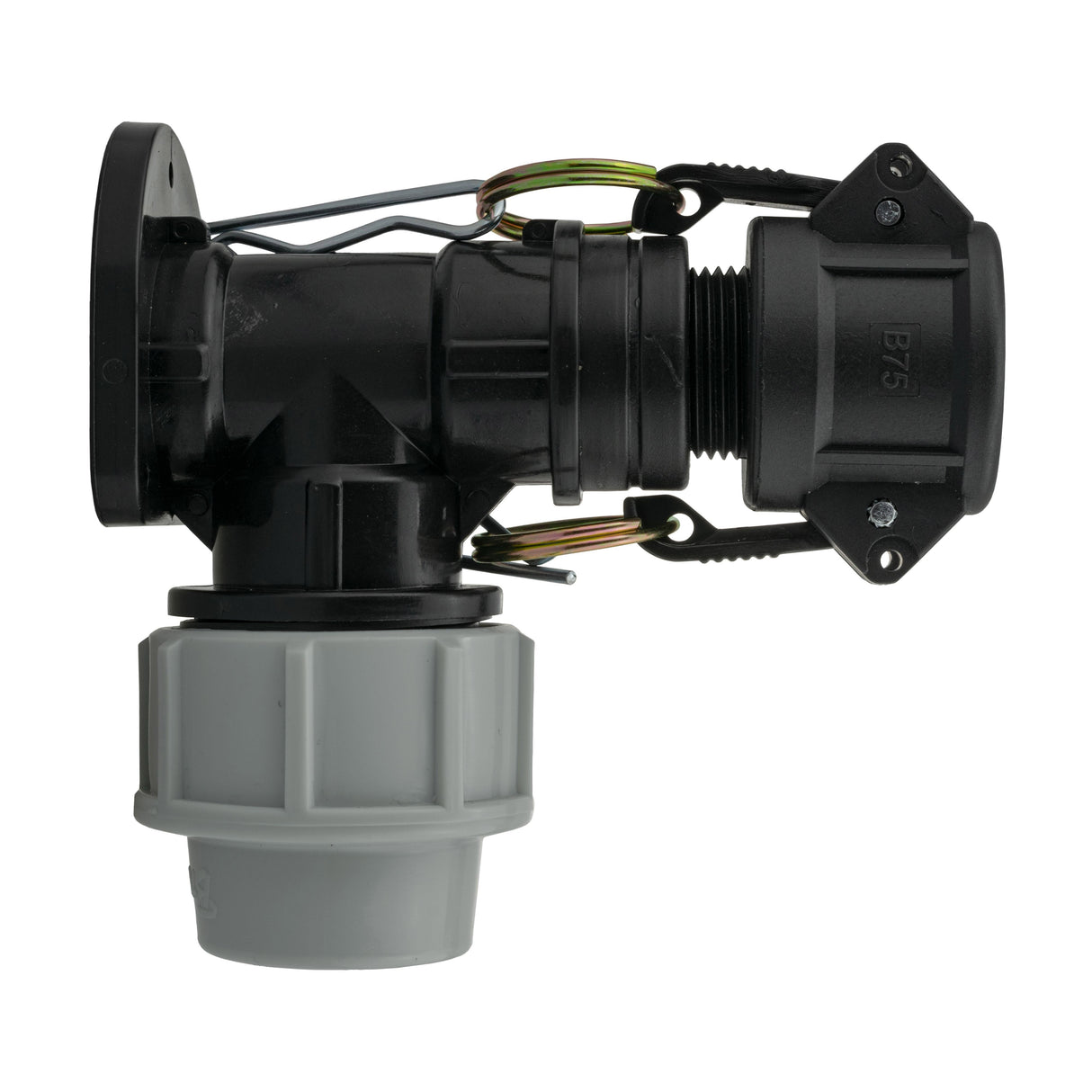 Wall Flange Kit 32mm MDPE + 3/4" Camlock Type B