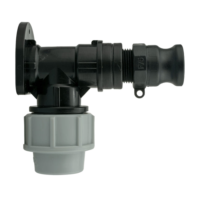 Wall Flange Kit 32mm MDPE + 3/4" Camlock Type F
