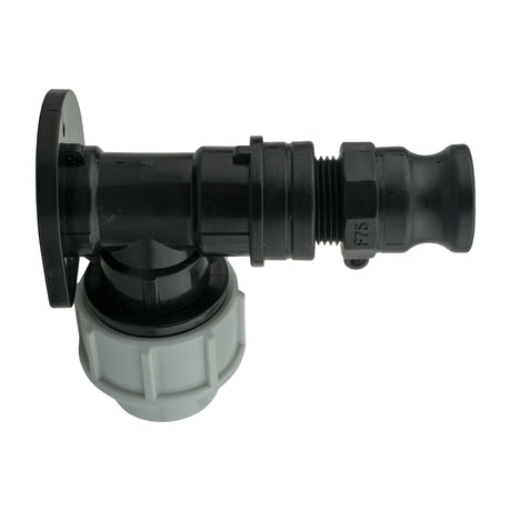 Wall Flange Kit 32mm MDPE + 3/4" Camlock Type F