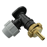 Wall Flange Kit 25mm MDPE + 13mm Barbed Geka Set