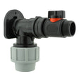 Wall Flange Kit 32mm MDPE + In-Line Valve