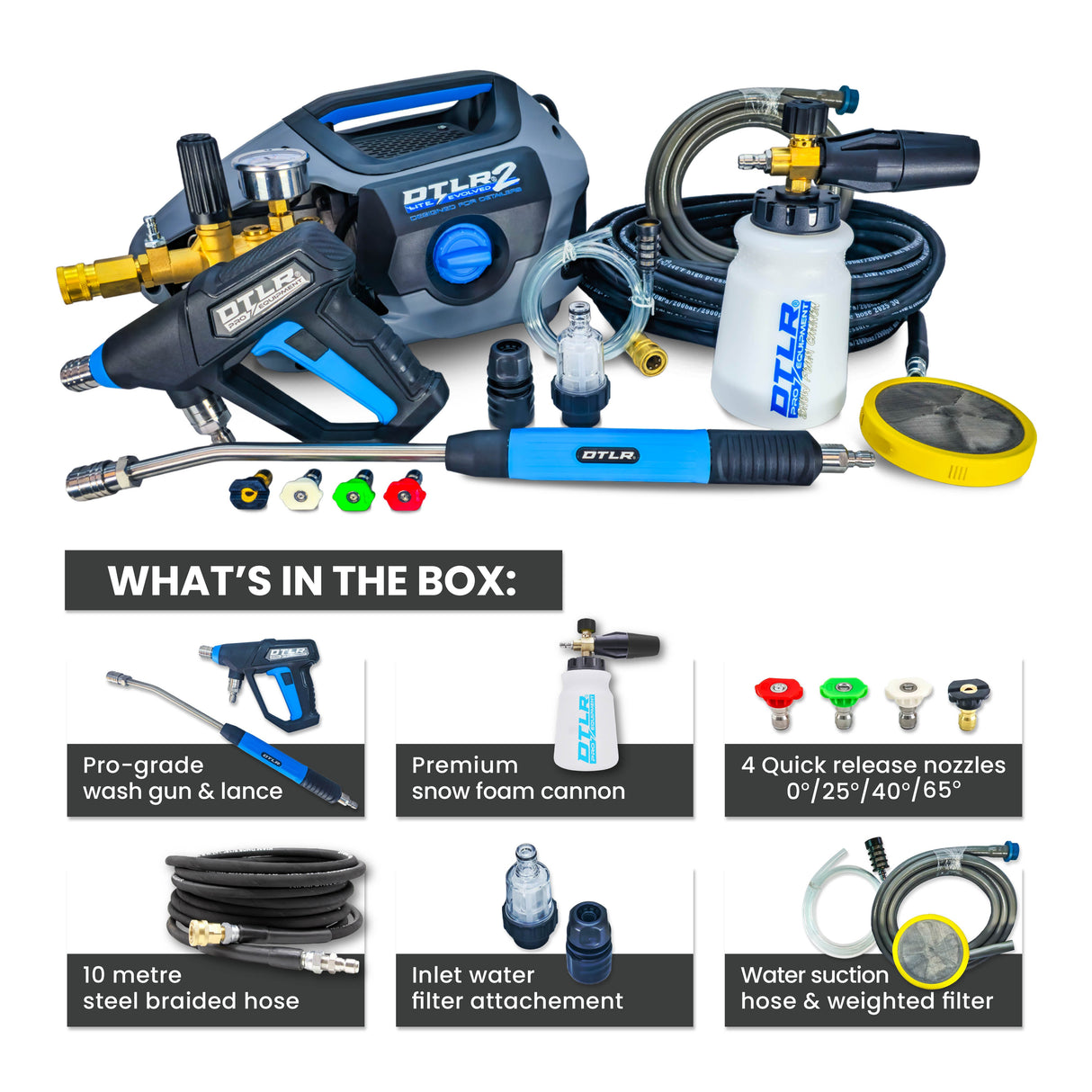 Kiam® DTLR 2 LITE® Electric Pressure Washer 150 Bar 8.45 LPM