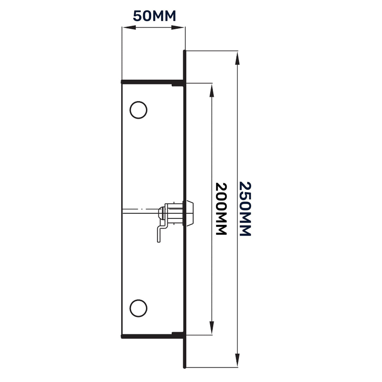 Access Panel Door Metal With Lock, White 150mm x 200mm by Akor