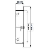 Access Panel Door Metal With Lock, White 150mm x 200mm by Akor