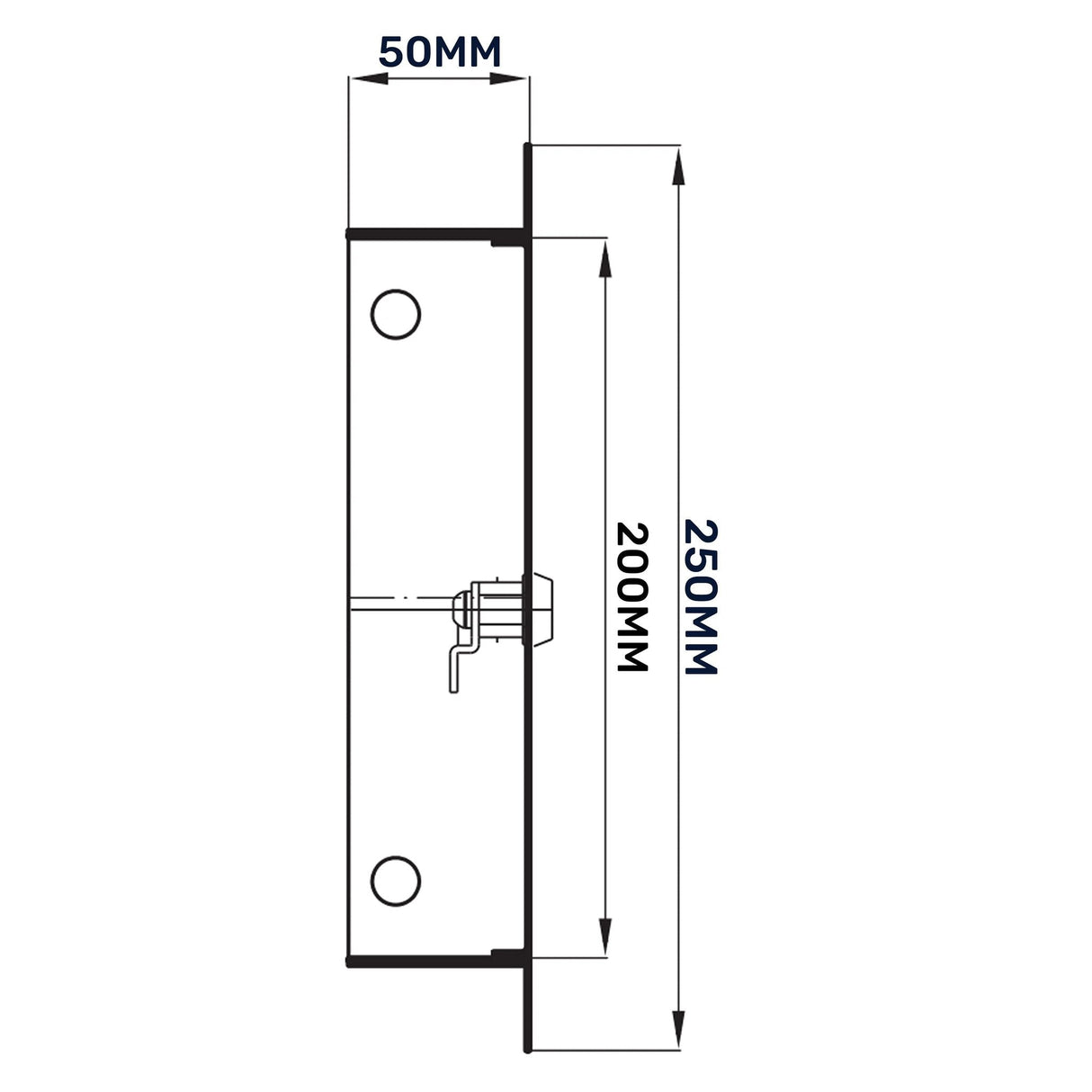 Access Panel Door Metal With Lock, White 200mm x 200mm by Akor