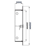 Access Panel Door Metal With Lock, White 200mm x 200mm by Akor