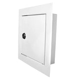 Access Panel Door Metal With Lock, White 200mm x 250mm by Akor