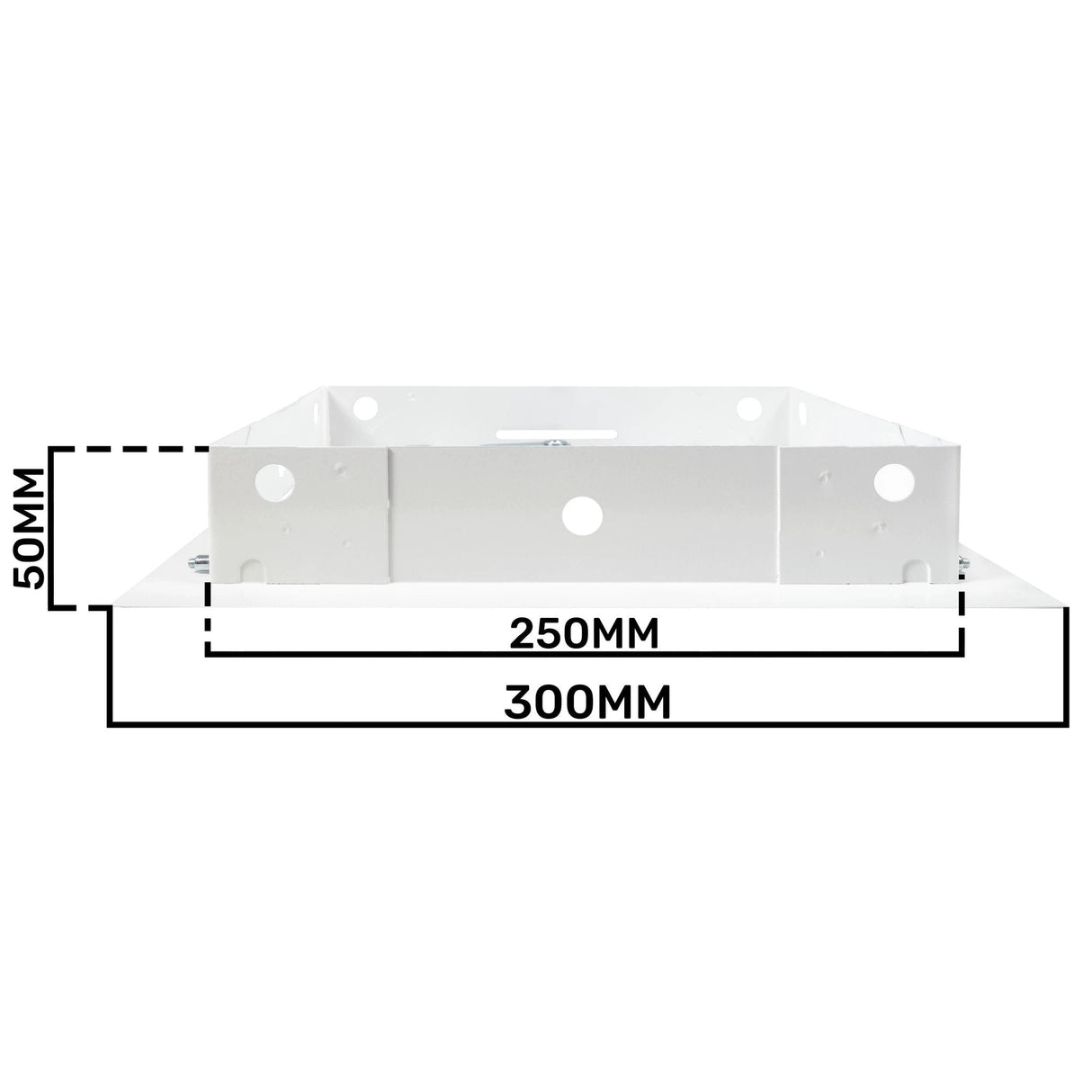 Access Panel Door Metal With Lock, White 200mm x 250mm by Akor