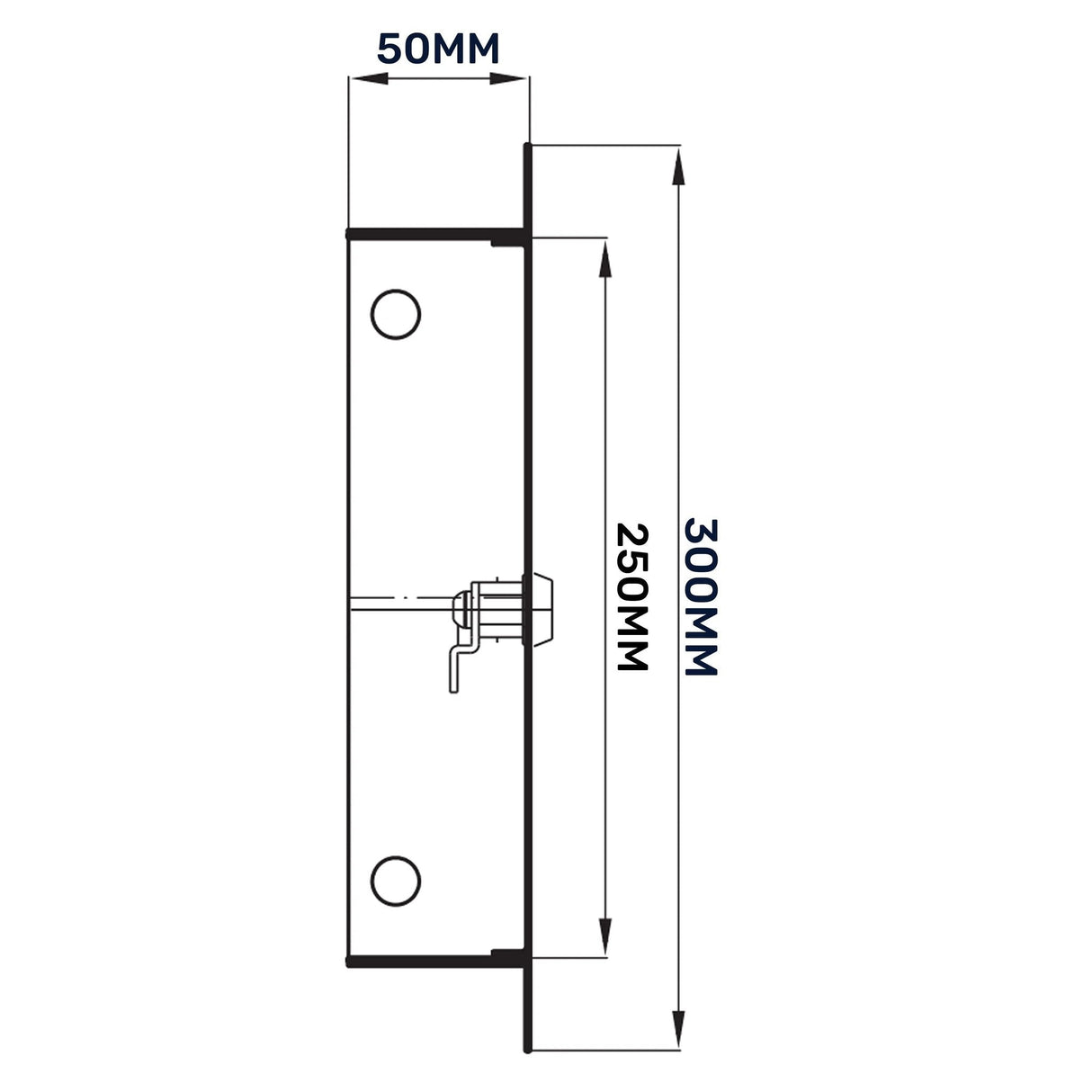 Access Panel Door Metal With Lock, White 200mm x 250mm by Akor