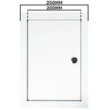 Access Panel Door Metal With Lock, White 200mm x 300mm by Akor