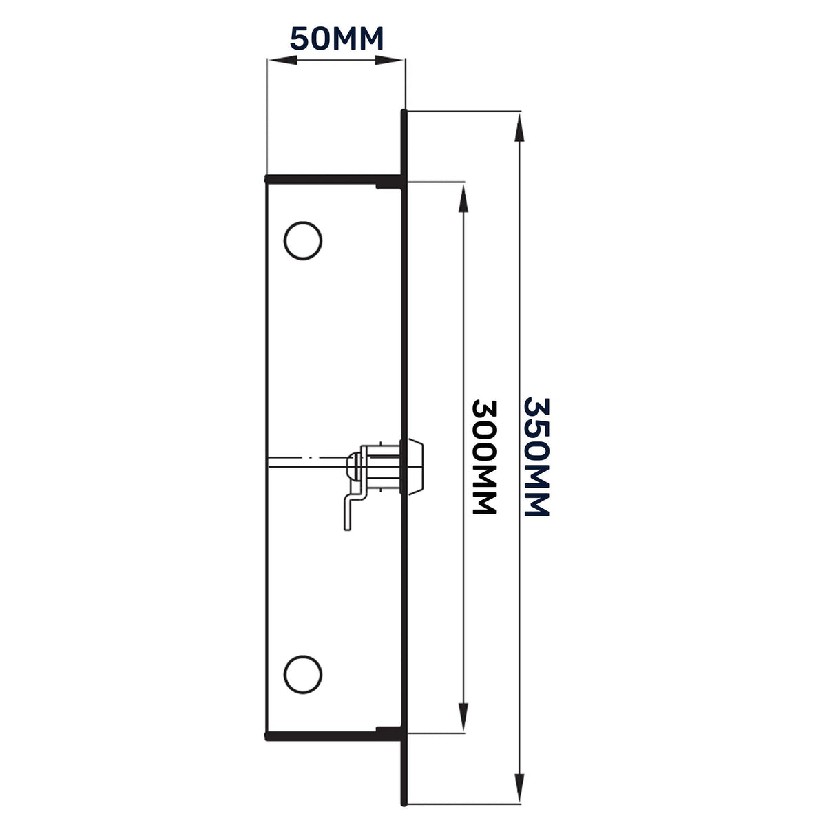 Access Panel Door Metal With Lock, White 200mm x 300mm by Akor