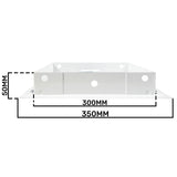 Access Panel Door Metal With Lock, White 250mm x 300mm by Akor