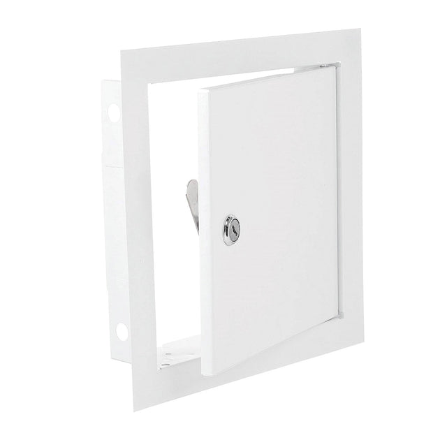 Access Panel Door Metal With Lock, White 300mm x 300mm by Akor