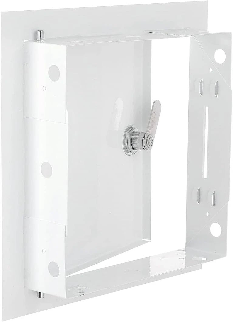 Access Panel Door Metal With Lock, White 300mm x 300mm by Akor