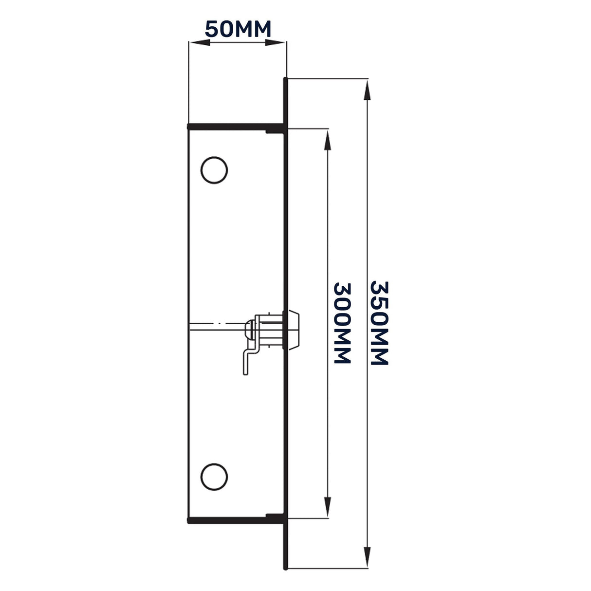 Access Panel Door Metal With Lock, White 300mm x 300mm by Akor