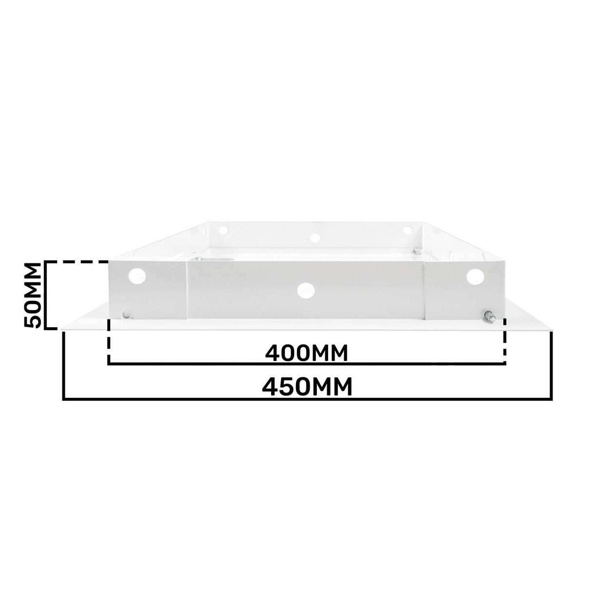 Access Panel Door Metal With Lock, White 400mm x 400mm by Akor