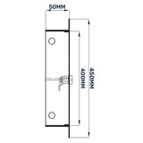 Access Panel Door Metal With Lock, White 400mm x 400mm by Akor