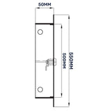 Access Panel Door Metal With Lock, White 500mm x 500mm by Akor