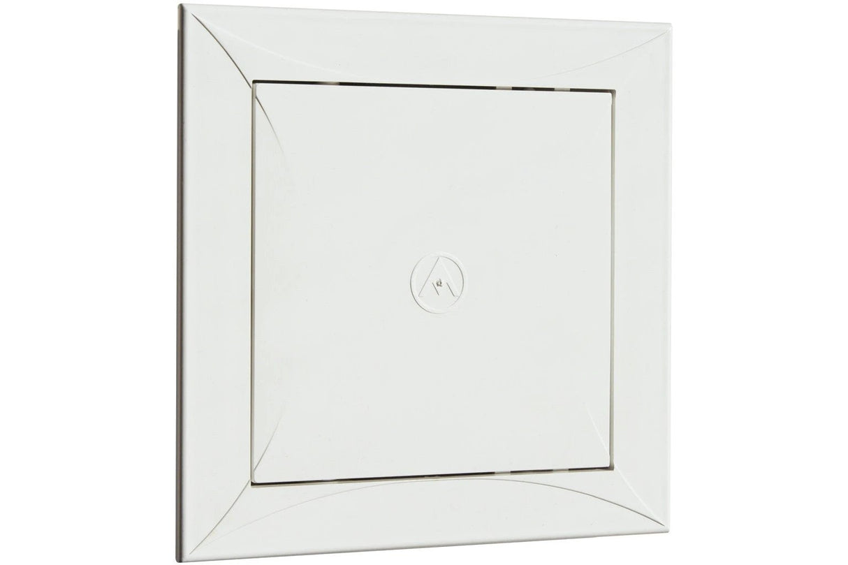 Access Panel Door PP, white 150mm x 150mm, flush mount for concealed spaces in walls, ceilings or floors