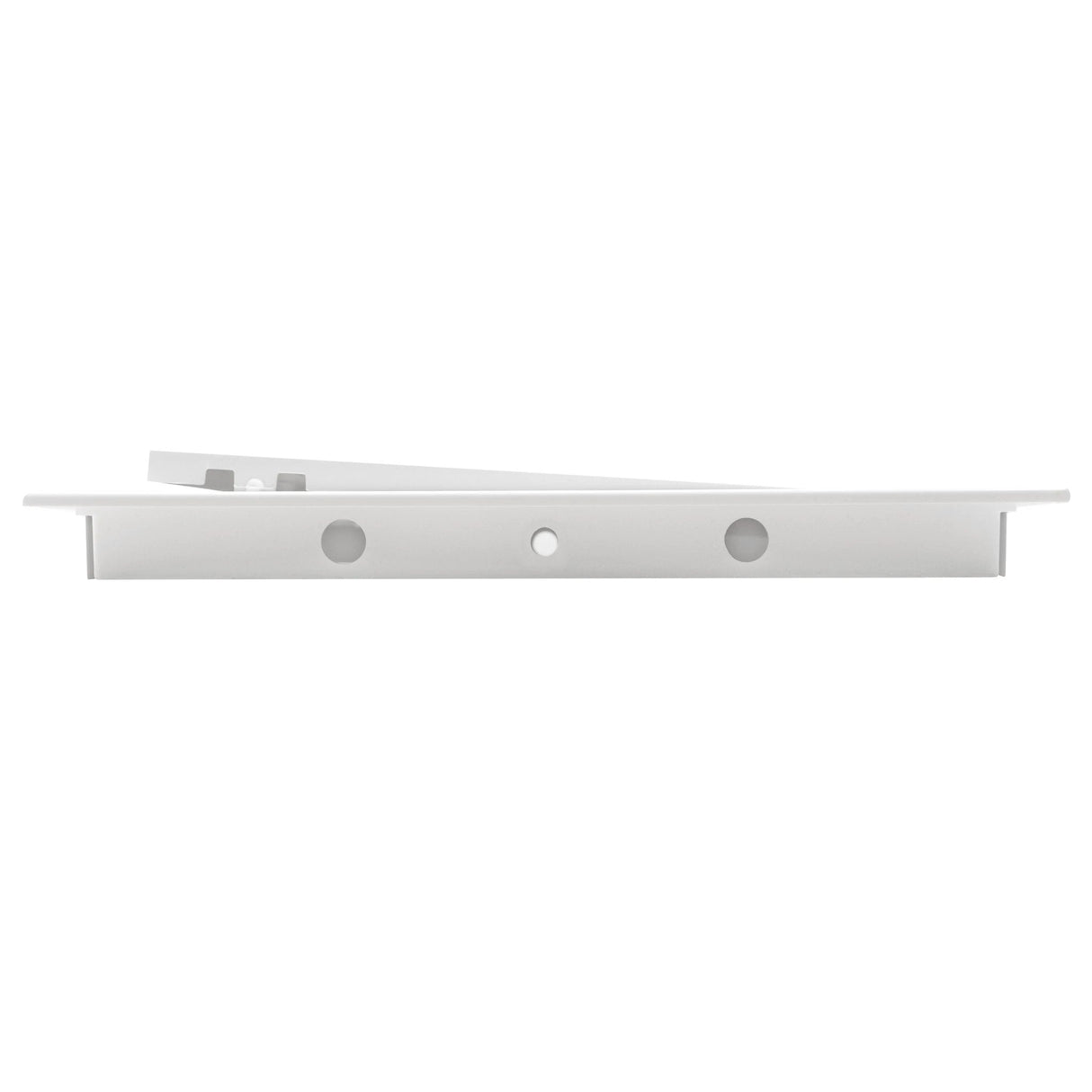 White PP access panel door, 150mm x 150mm, for quick tool-free access to concealed spaces in walls, ceilings or floors.