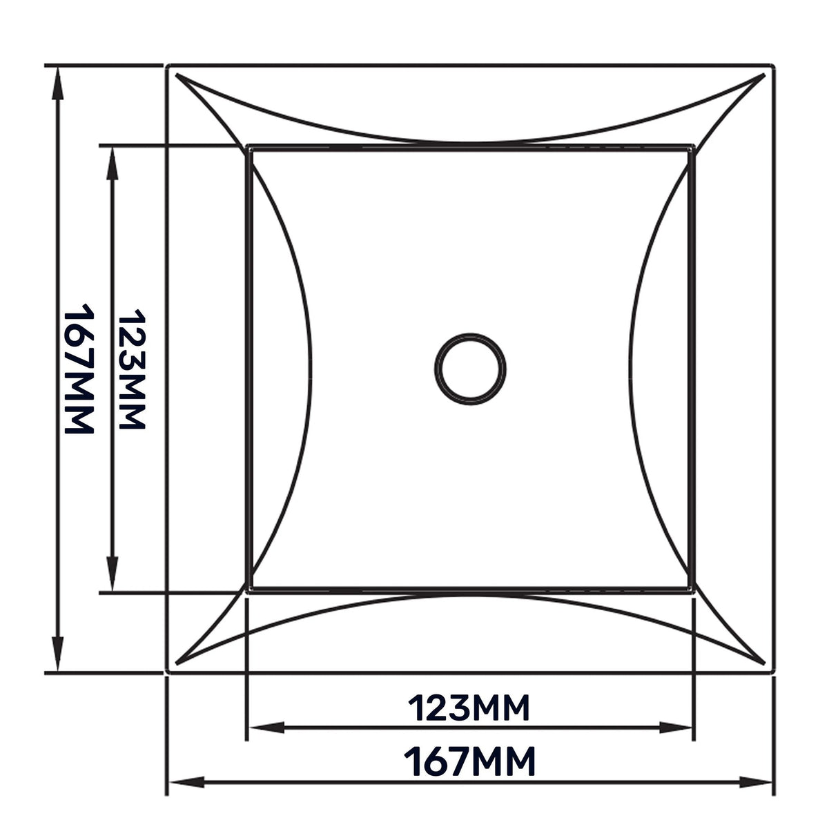 Access Panel Door PP, White 150mm x 150mm; unobtrusive, tool-free access to concealed spaces in walls, ceilings.