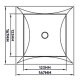 Access Panel Door PP, White 150mm x 150mm; unobtrusive, tool-free access to concealed spaces in walls, ceilings.