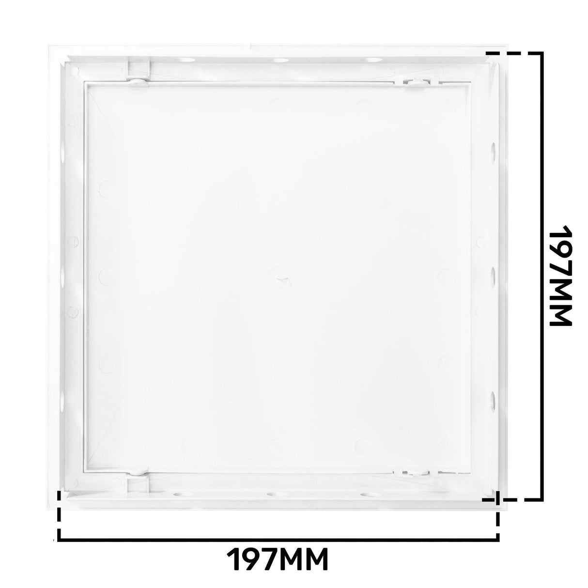 Access Panel Door PP, White 200mm x 200mm by Akor