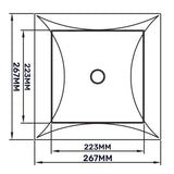 Access Panel Door PP, White 250mm x 250mm by Akor