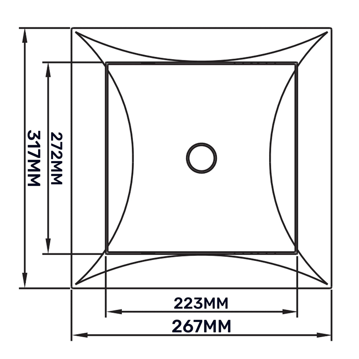 Access Panel Door PP, White 250mm x 300mm by Akor