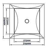 Access Panel Door PP, White 300mm x 300mm by Akor