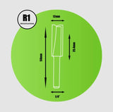 and Fixings 1/4" x  12mm x 25.4mm Straight Cutter - R1 - Armstrong Cheshire