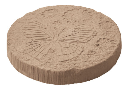 Garden stepping stone buff - butterfly