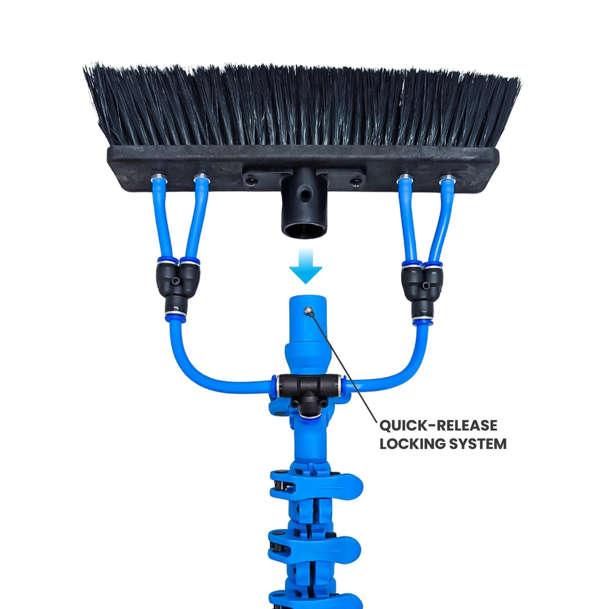 Aquaspray Venom 18ft 100% Carbon Fibre Waterfed Window Cleaning Pole 4-Section - Armstrong Cheshire