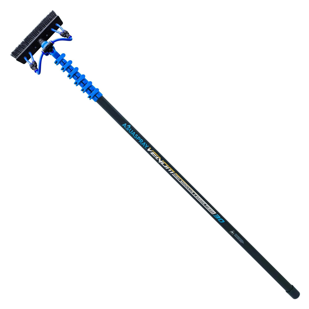 Aquaspray Venom 30ft 30T High-Mod Waterfed Window Cleaning Pole – 6-Section - Armstrong Cheshire