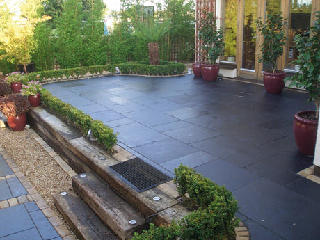 Arley Black Lime Natural Stone Paving Project Packs 15.25m2 - Armstrong Cheshire