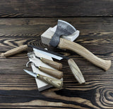 5pc Hand-Forged Woodworking Tool Set | 52100 Steel