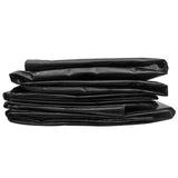 Black/Silver L-Grade Tarpaulin with 10 Metres of 8mm Bungee Rope