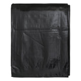 Black/Silver L-Grade Tarpaulin with 10m of 6mm Bungee Rope and 10 x Screw Type Tarp Clips