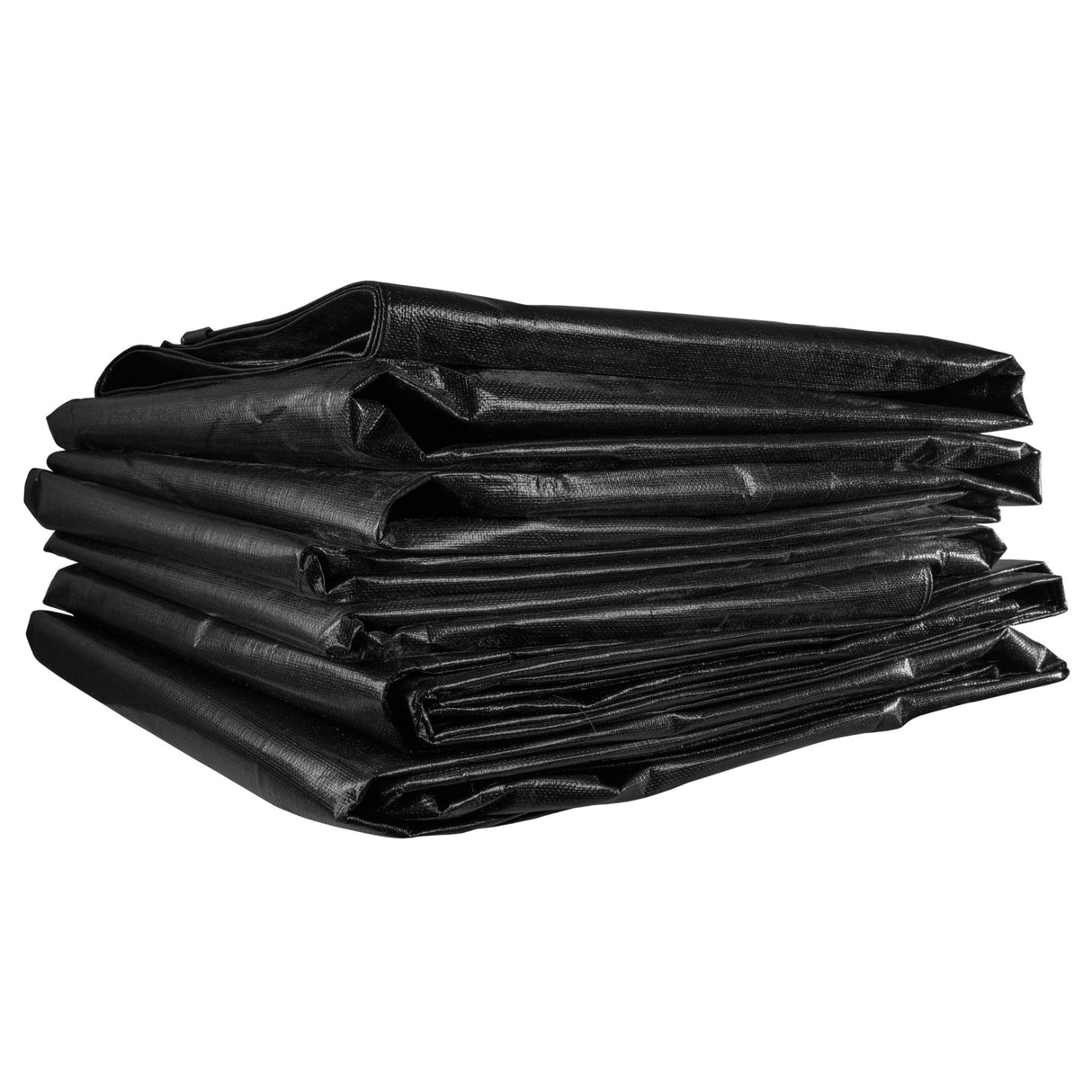 Black/Silver L-Grade Tarpaulin with 20 x 4" Bungee Balls (White)