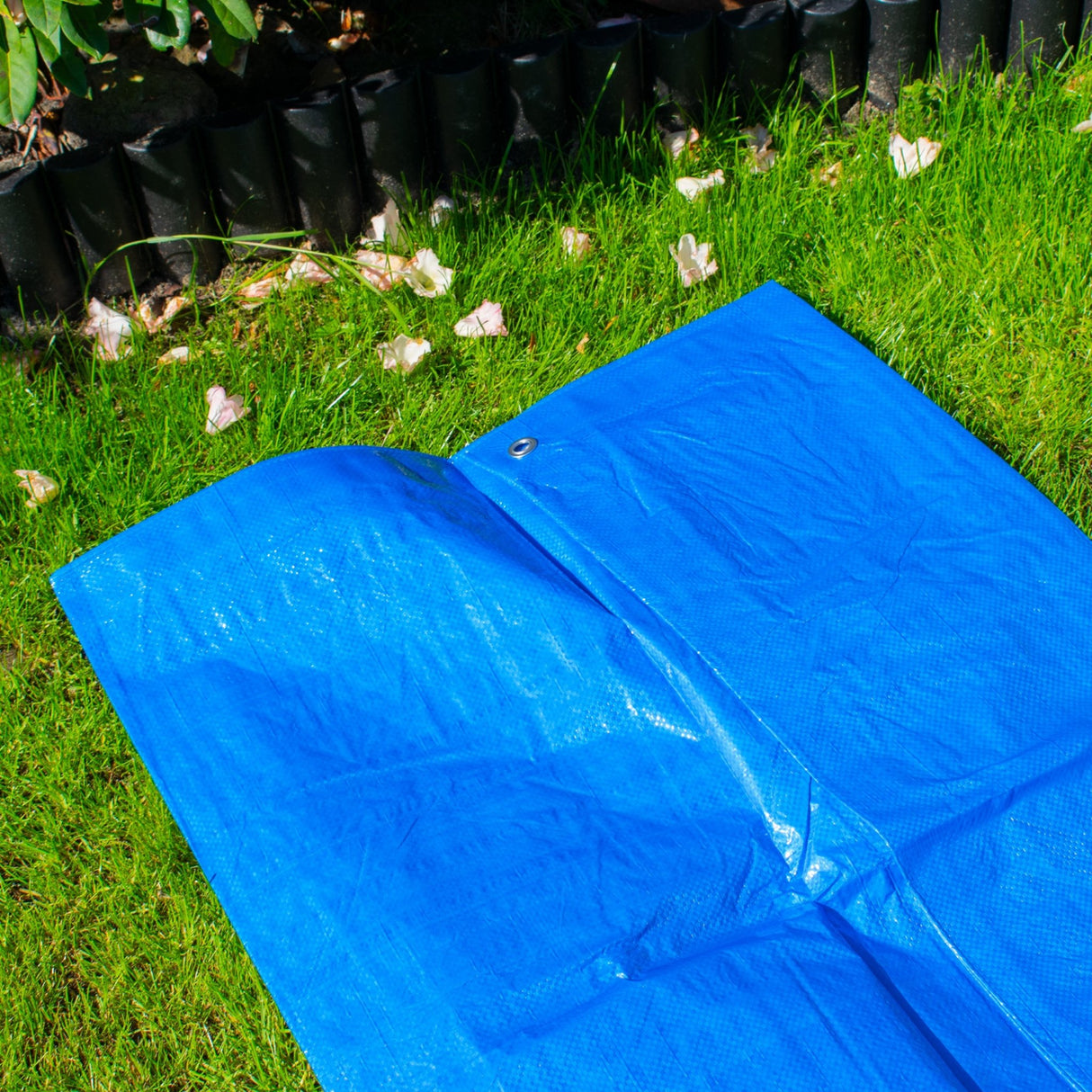 Blue S-Grade Tarpaulin with 10 Metres of 8mm Bungee Rope